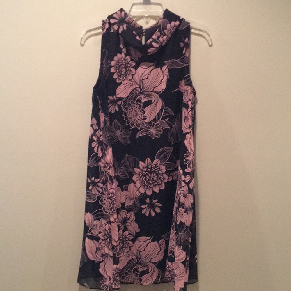 Black and soft pink dress